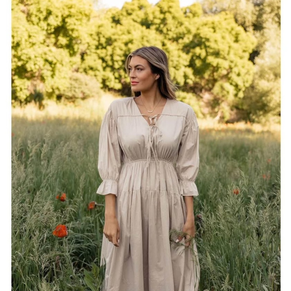 ROOLEE tan midi dress - NEVER WORN
